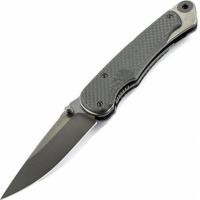 Нож складной Spartan Blades Akribis Meteorite Grey, сталь CPM-S35VN, рукоять титан/карбон купить в Волгограде